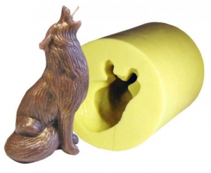 Candle Howling Wolf