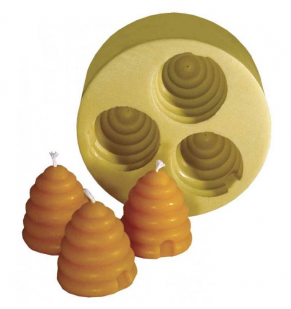 Candle Bee Skep Set of 3